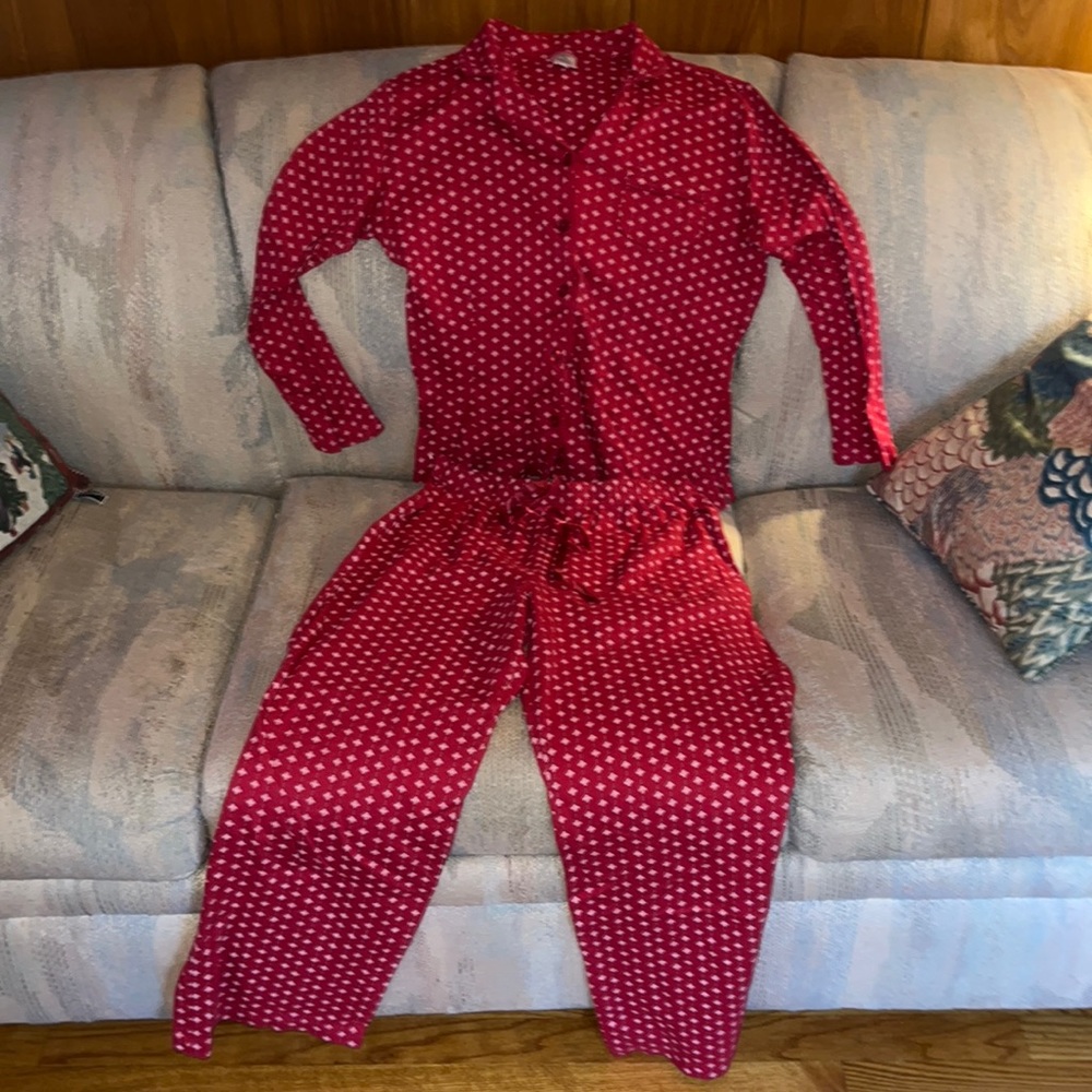 Red print pajamas